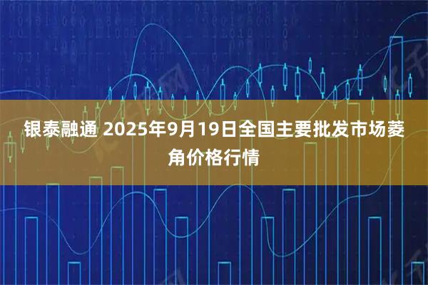 银泰融通 2025年9月19日全国主要批发市场菱角价格行情