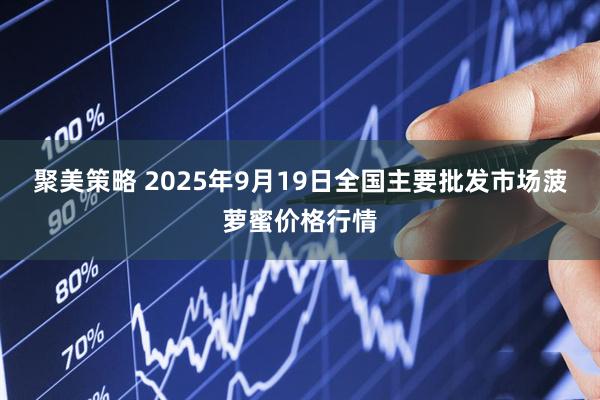 聚美策略 2025年9月19日全国主要批发市场菠萝蜜价格行情
