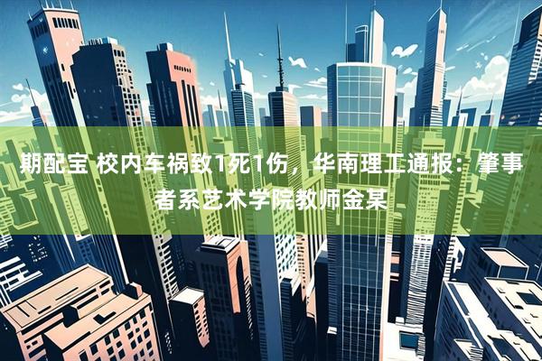 期配宝 校内车祸致1死1伤，华南理工通报：肇事者系艺术学院教师金某